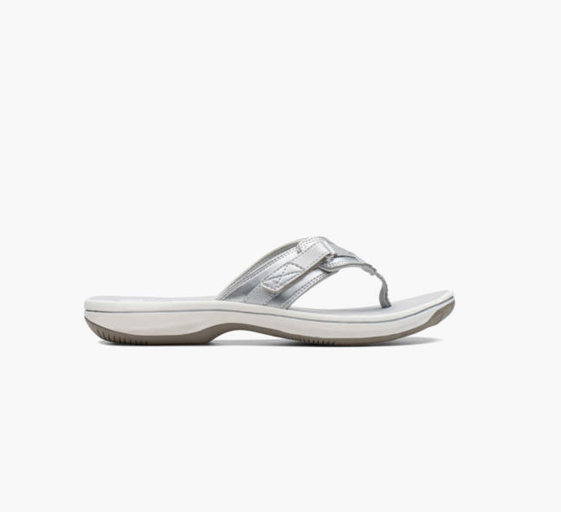 Clarks Brinkley Reyna Womens Silver Sandal