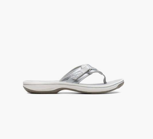 Clarks Brinkley Reyna Womens Silver Sandal