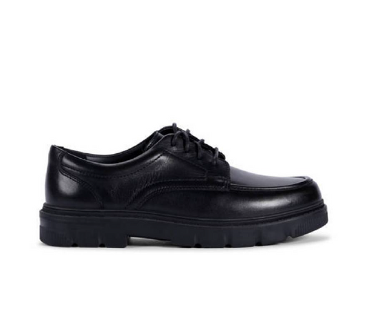 Clarks Lorcam Walk Y Boys Black Lace School Shoes