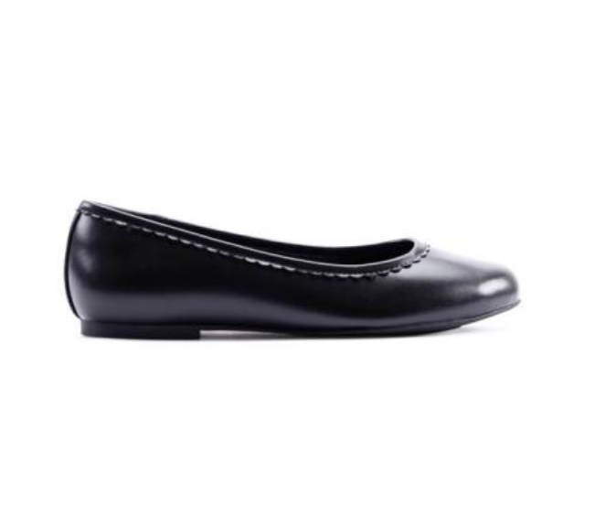 Clarks Porto Dress Girls Black Ballet Pump School Shoe