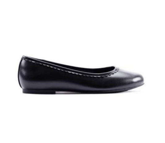 Clarks Porto Dress Girls Black Ballet Pump School Shoe
