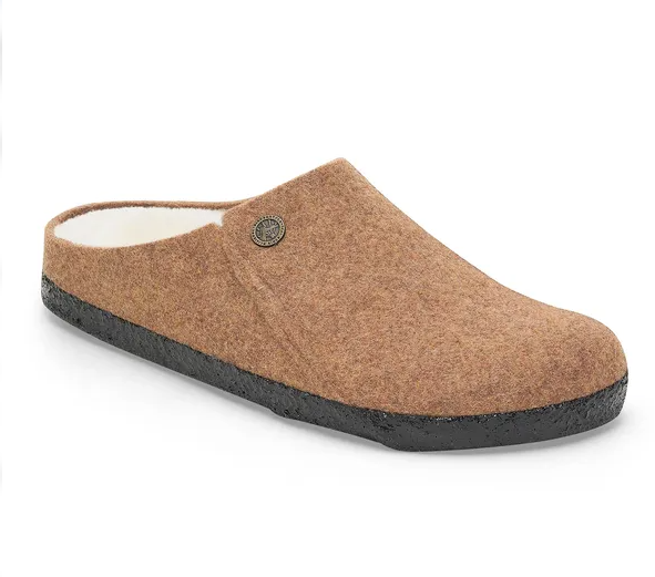 Birkenstock Zermatt Womens Toffee Shearling Mule Slipper