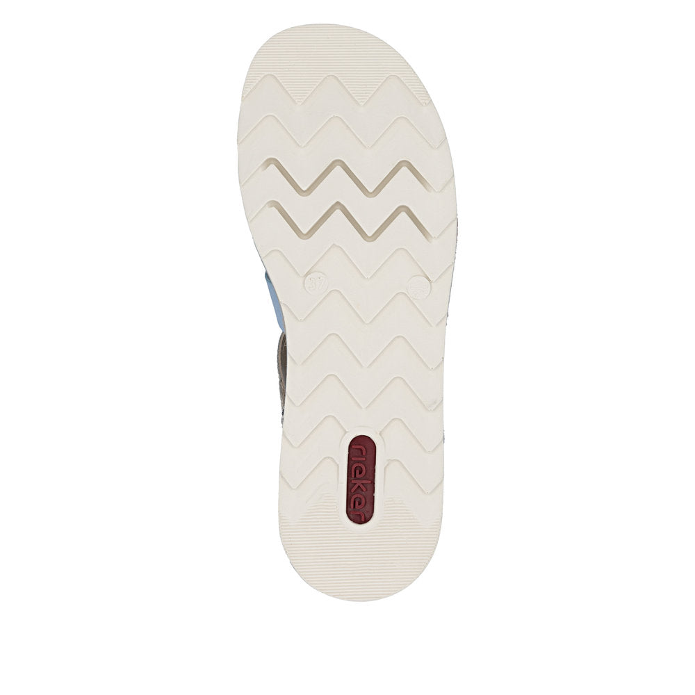 Rieker V790490 Womens Multi Print Platform Sandal