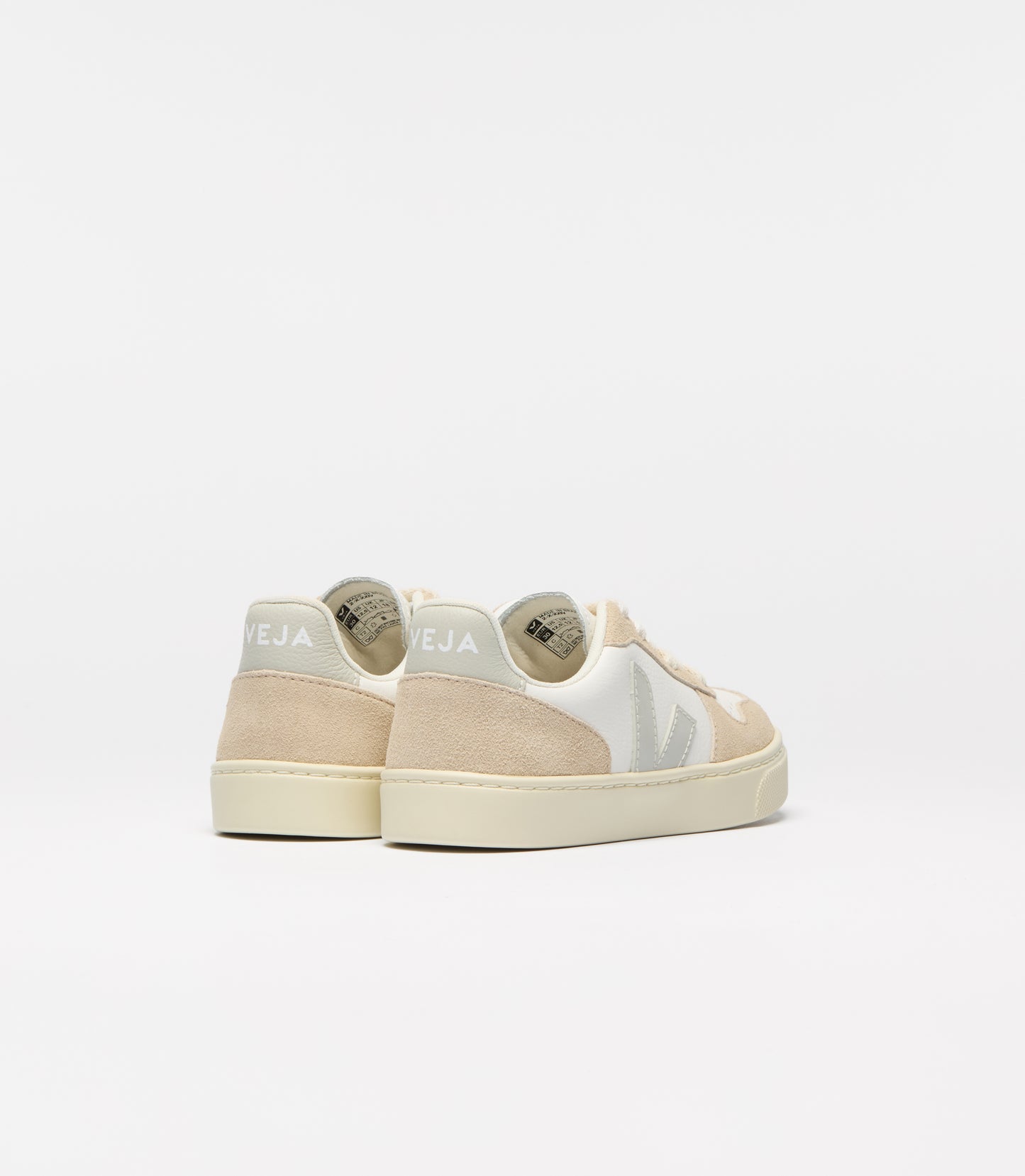 Veja V-10 Lace White Natural Almond Trainer