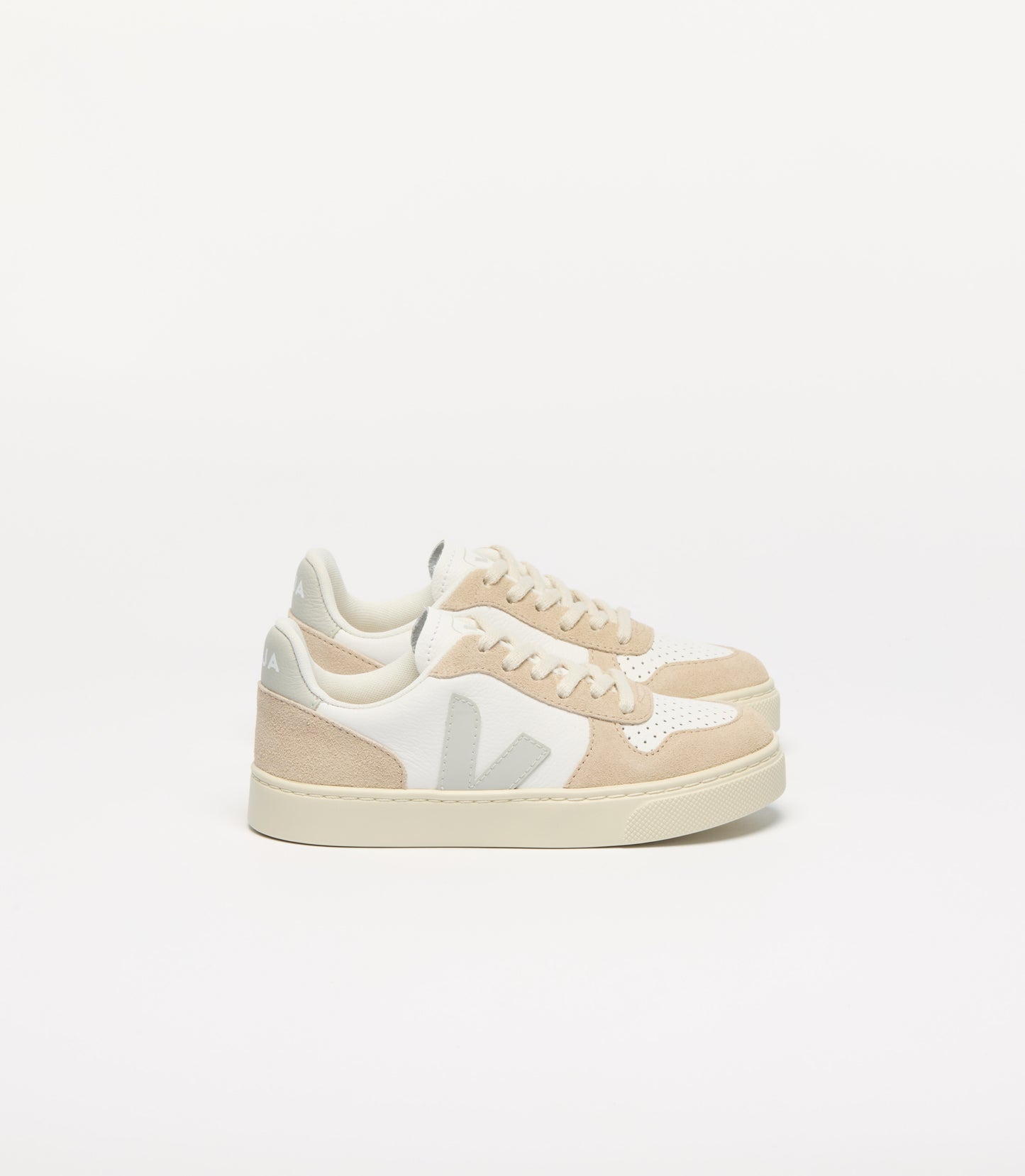 Veja V-10 Lace White Natural Almond Trainer