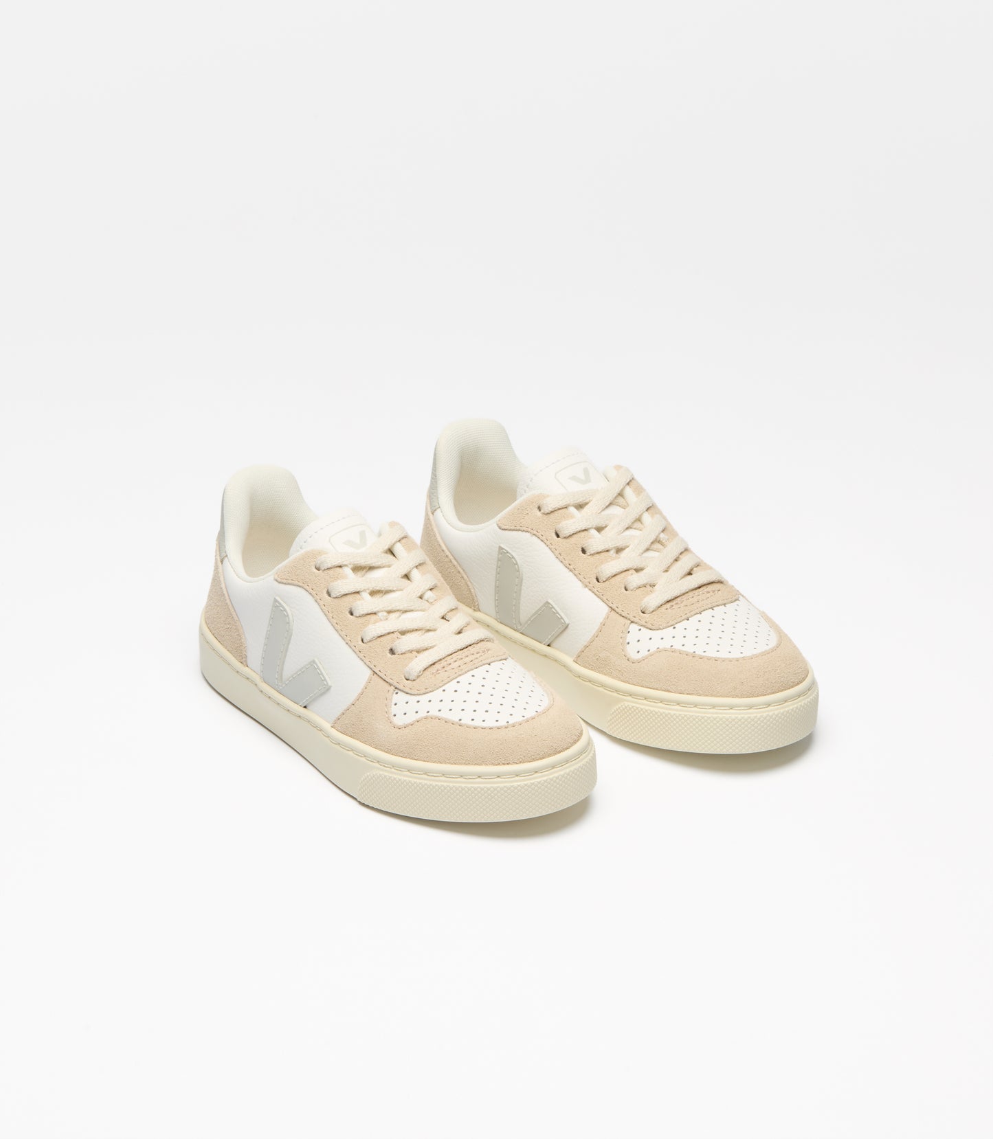 Veja V-10 Lace White Natural Almond Trainer