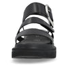 Rieker W165000 Womens Black Chunky Platform Sandal