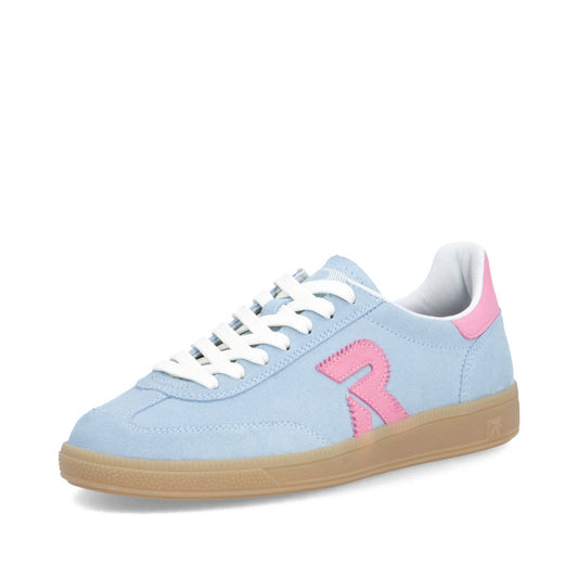 Rieker Sport W220010 Womens Blue Pink Trainer