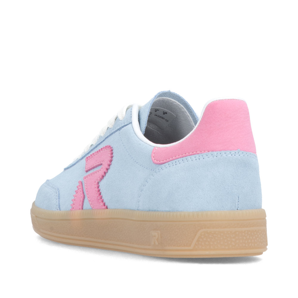 Rieker Sport W220010 Womens Blue Pink Trainer