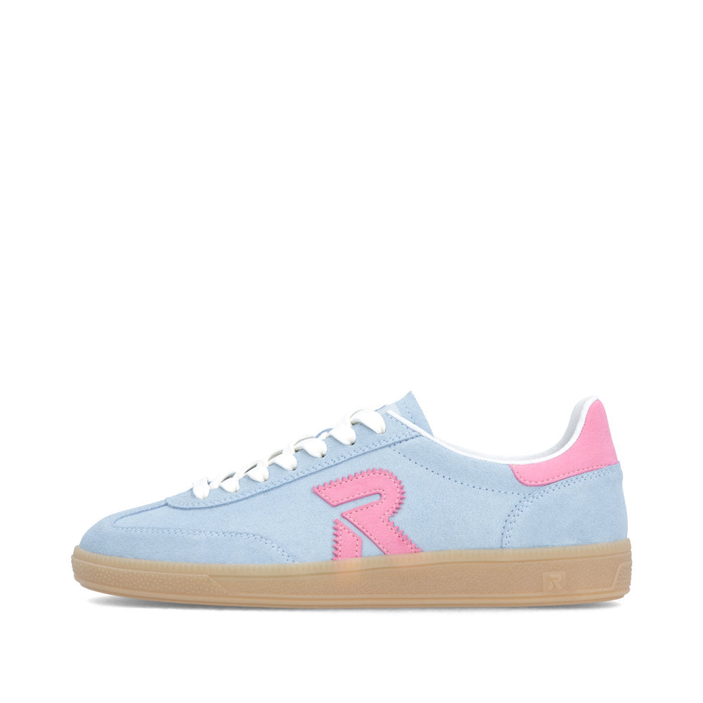 Rieker Sport W220010 Womens Blue Pink Trainer