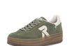 Rieker Sport W370054 Womens Green Platform Trainer