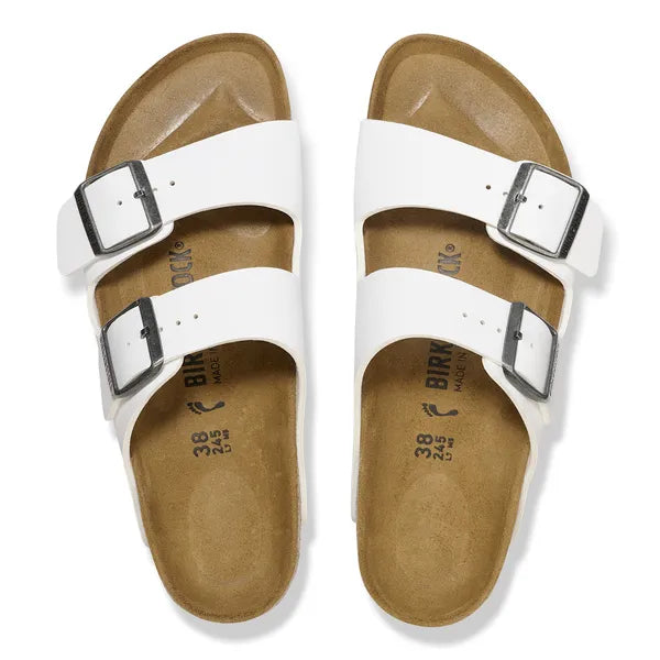 Birkenstock Arizona Narrow Footbed Womens White Sandal