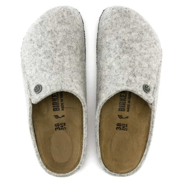 Birkenstock Zermatt Womens Light Grey Mule Slipper