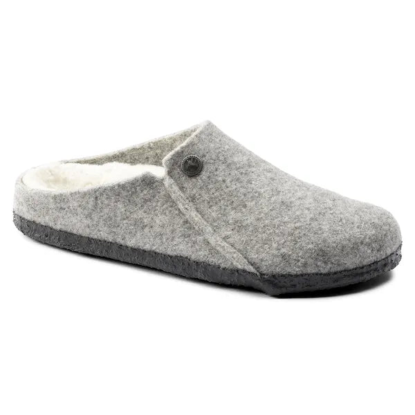 Birkenstock Zermatt Womens Light Grey Shearling Mule Slipper