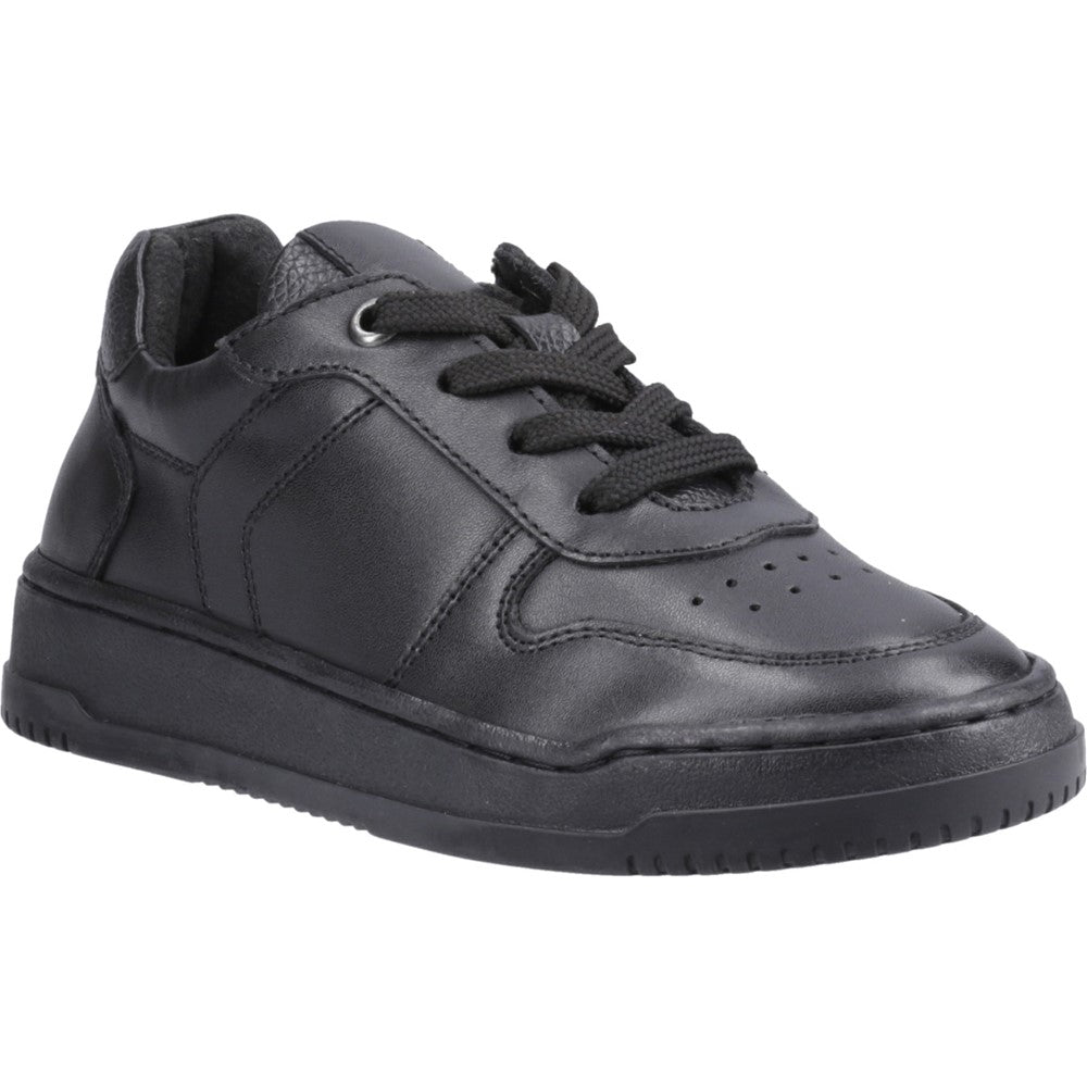 Hush Puppies Dougie Boys Black Lace School Shoe