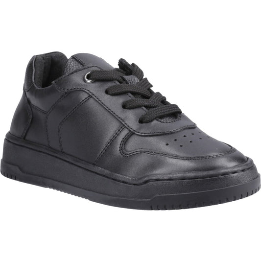 Hush Puppies Dougie Boys Black Lace School Shoe