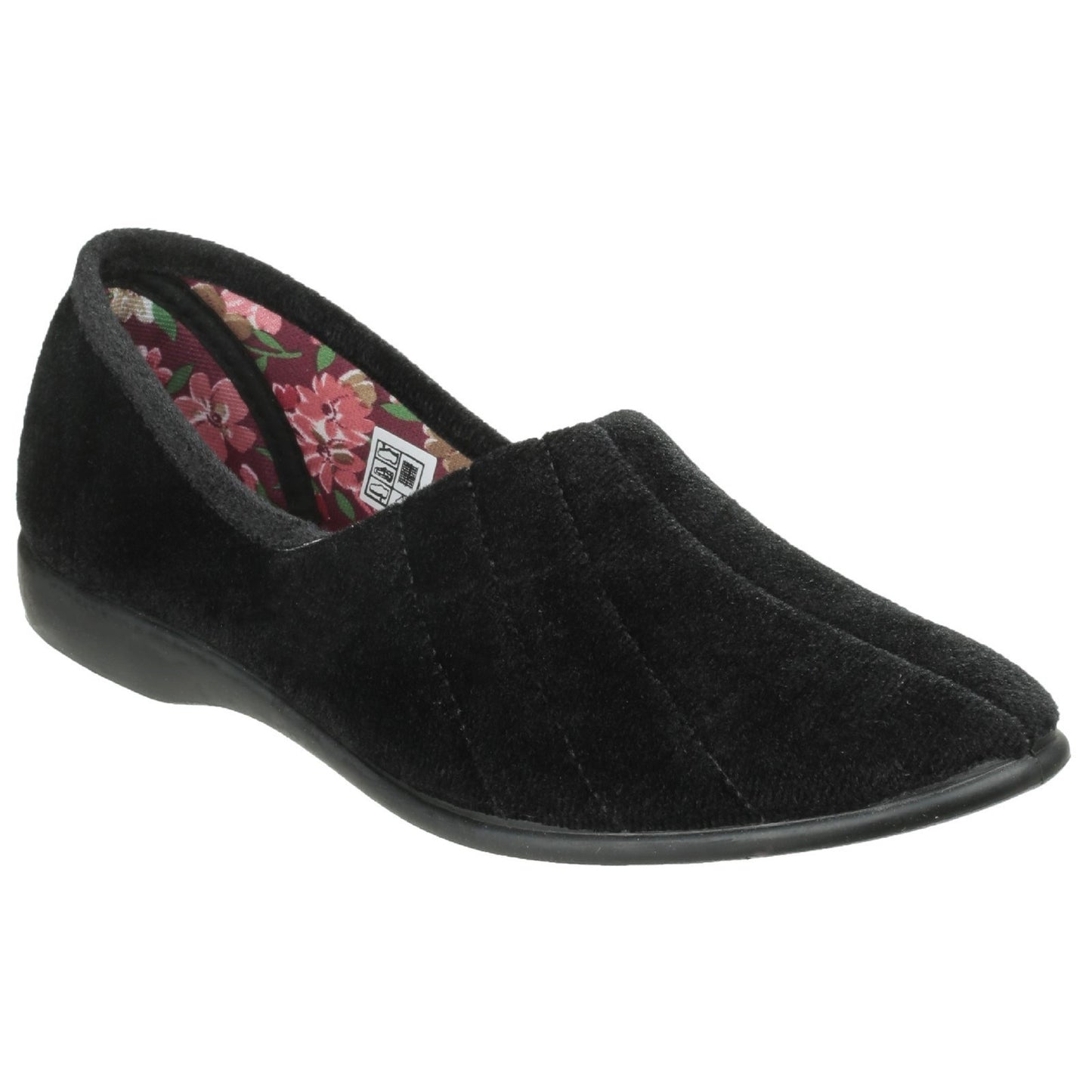 GBS Audrey Womens Black Slipper