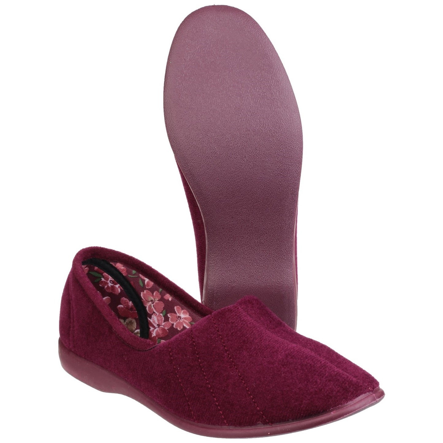 GBS Audrey Womens Burgundy Slipper