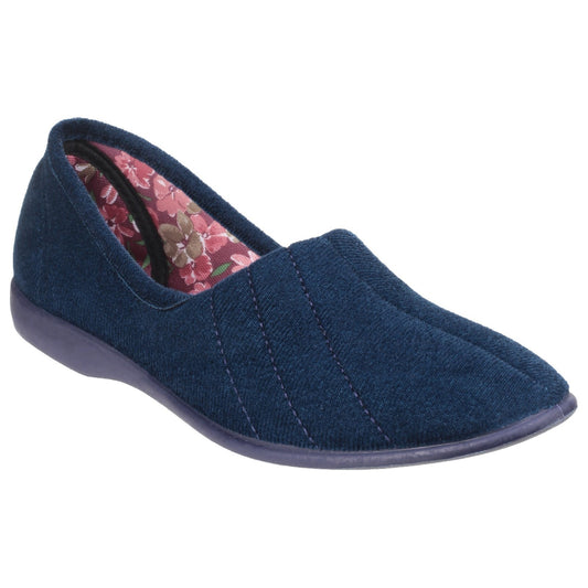 GBS Audrey Womens Navy Slipper