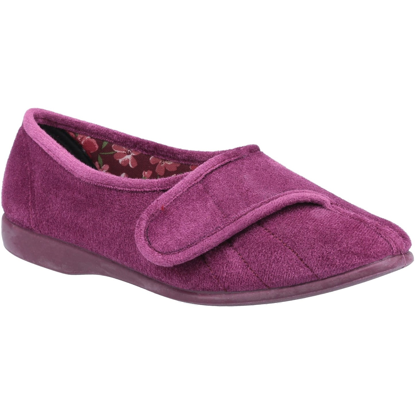 GBS Audrey Touch Fastening Womens Purple Slipper
