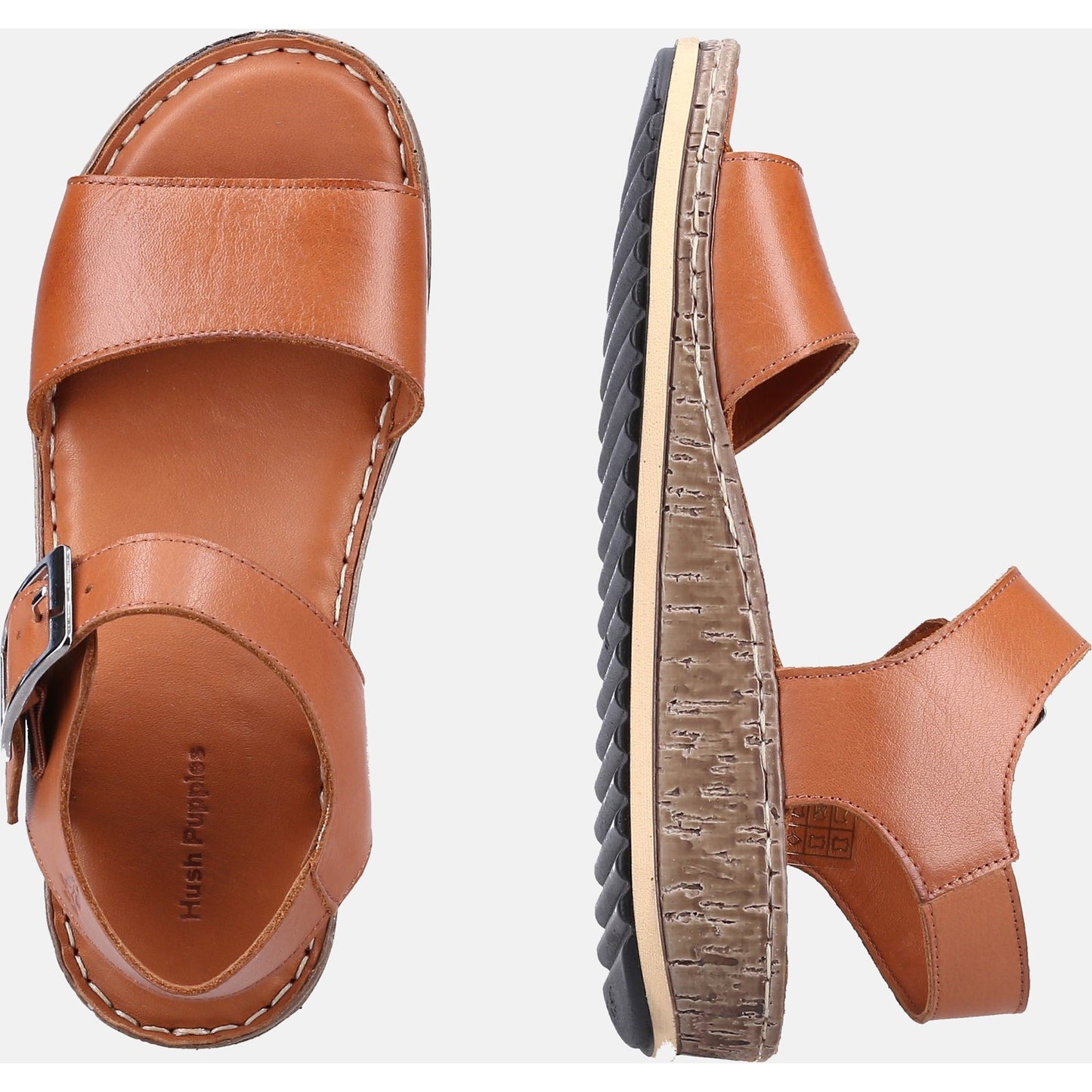 Hush Puppies Ellie Womens Tan Sandals
