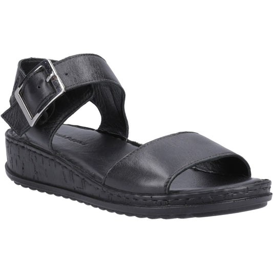 Hush Puppies Ellie Womens All Black Sandals