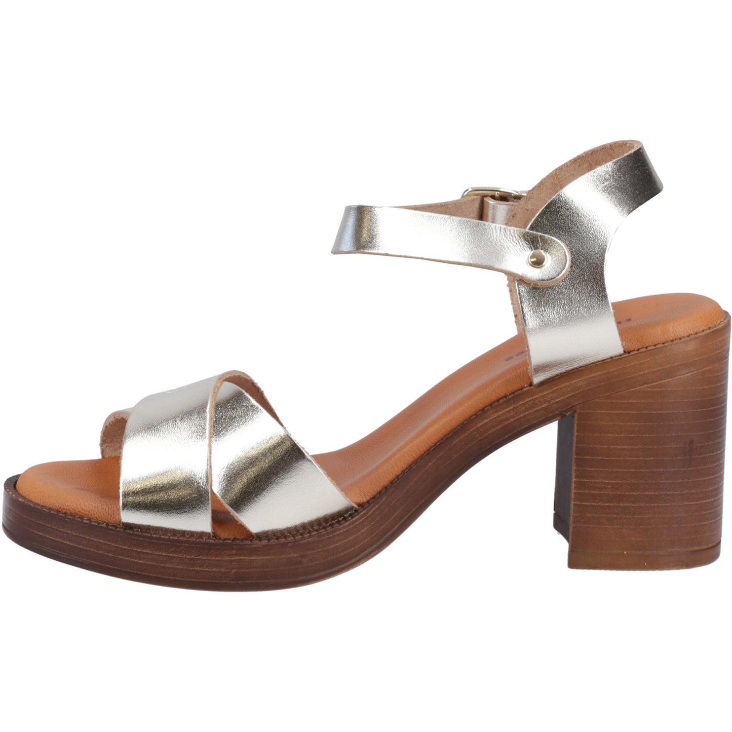 Hush Puppies Georgia Womens Gold Heeled Sandal