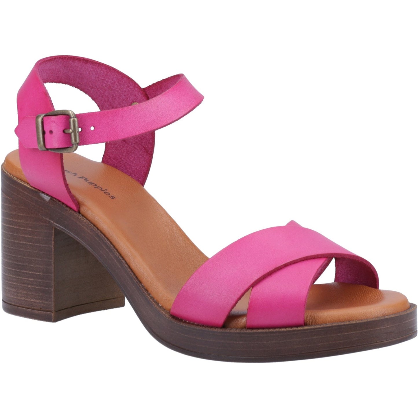 Hush Puppies Georgia Womens Pink Heeled Sandal