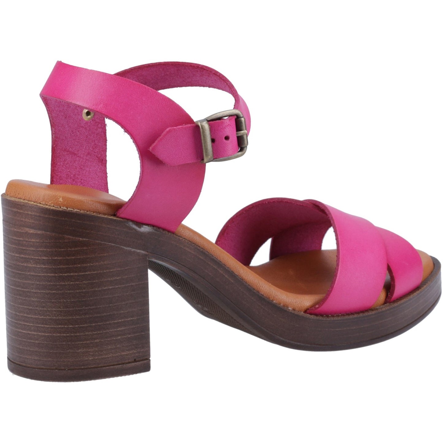 Hush Puppies Georgia Womens Pink Heeled Sandal