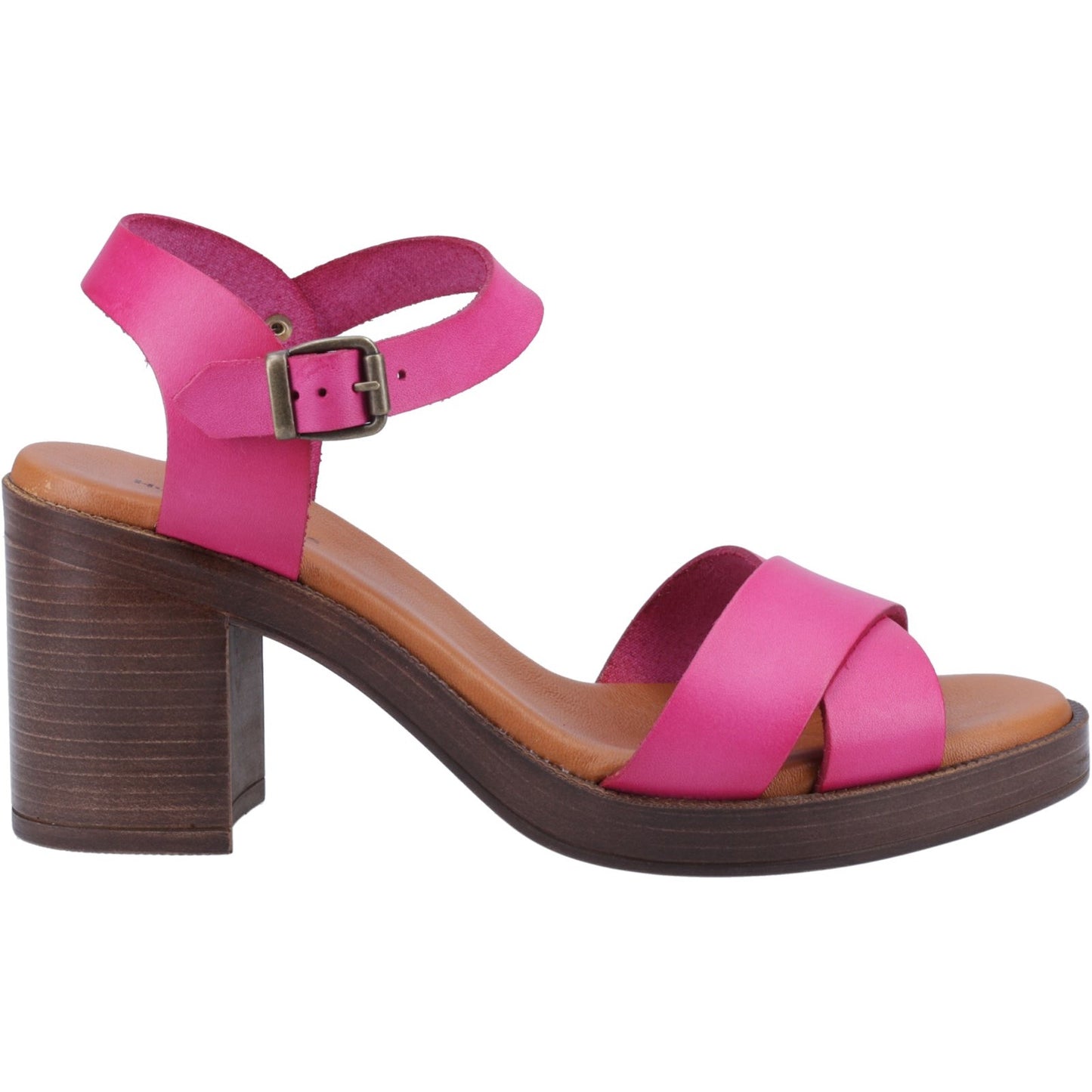 Hush Puppies Georgia Womens Pink Heeled Sandal