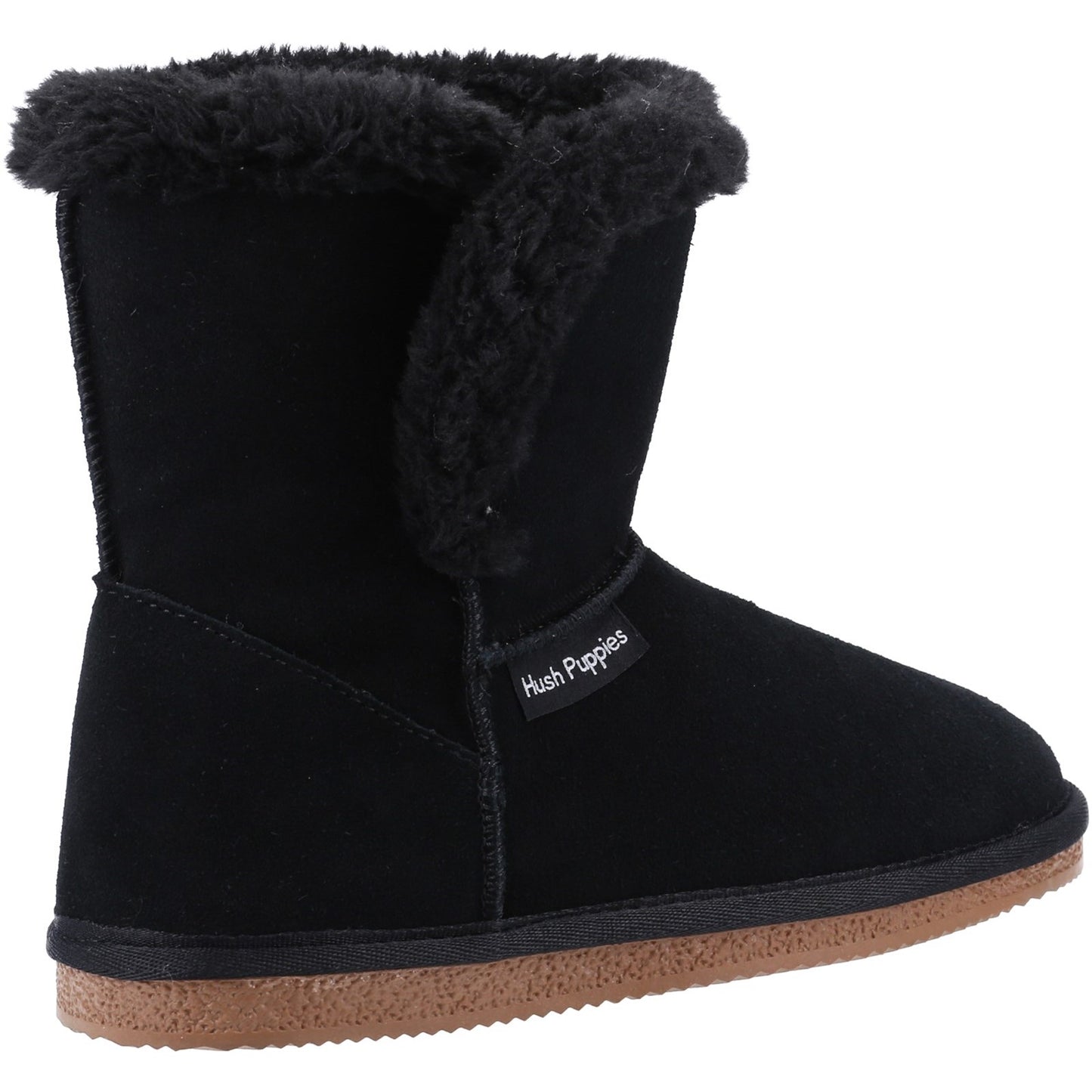 Hush Puppies Ashleigh Womens Black Slipper Bootie