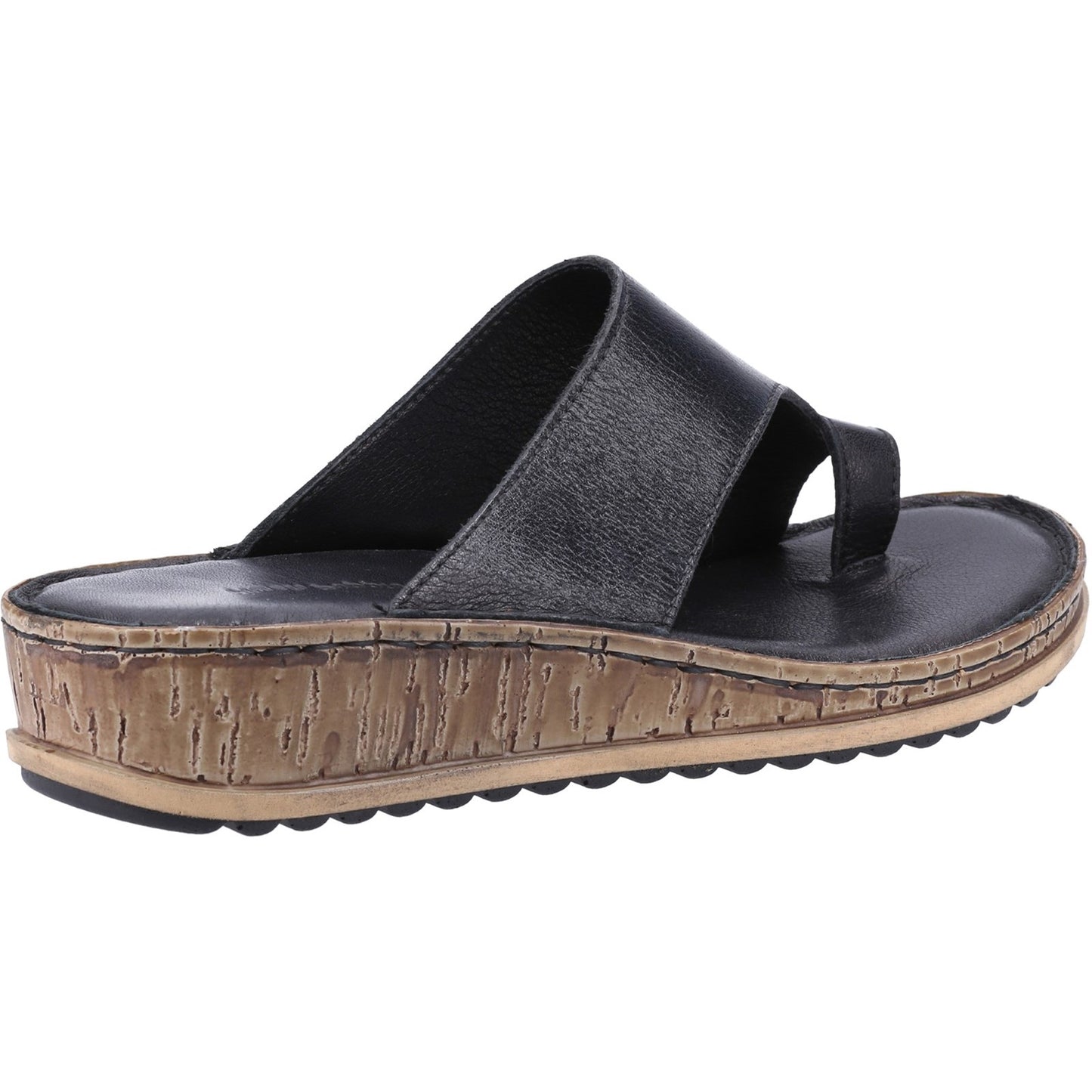 Hush Puppies Elissa Womens Black Toepost Sandals