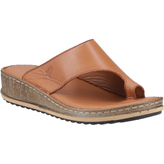 Hush Puppies Elissa Womens Tan Toepost Sandals