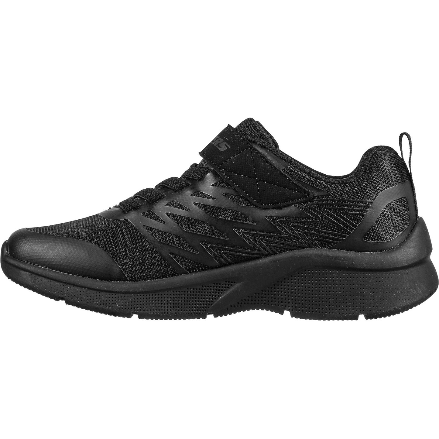 Skechers Microspec Texlor Black Trainers