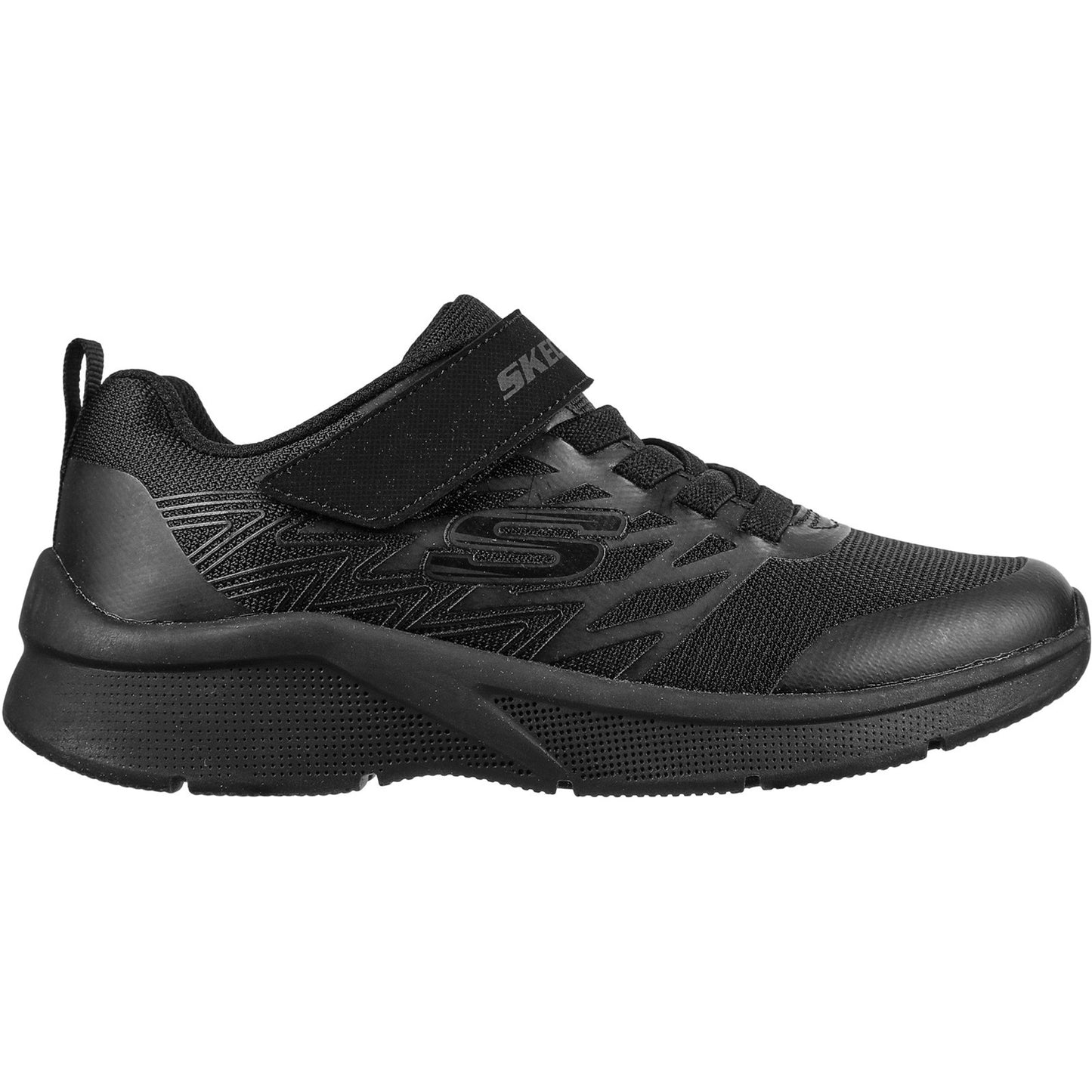 Skechers Microspec Texlor Black Trainers