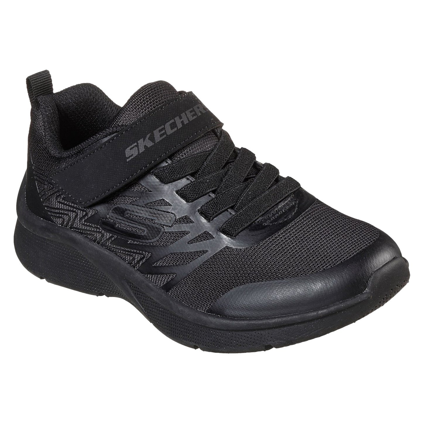 Skechers Microspec Texlor Black Trainers
