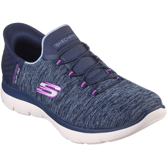 Skechers Summits Dazzling Haze Women Navy Purple Trainers