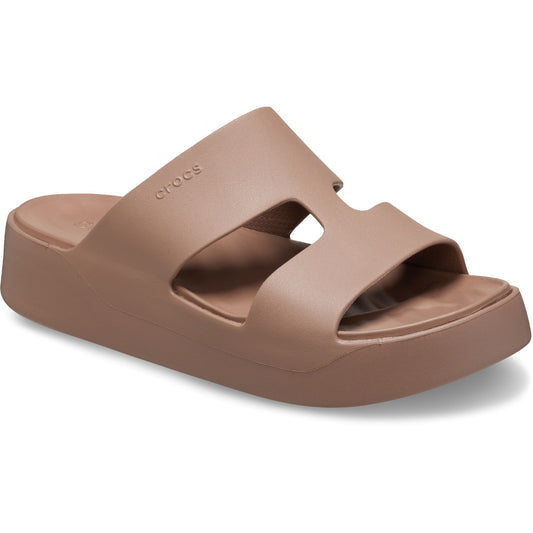 Crocs Getaway Platform H-Strap Womens Latte Mule Sandal