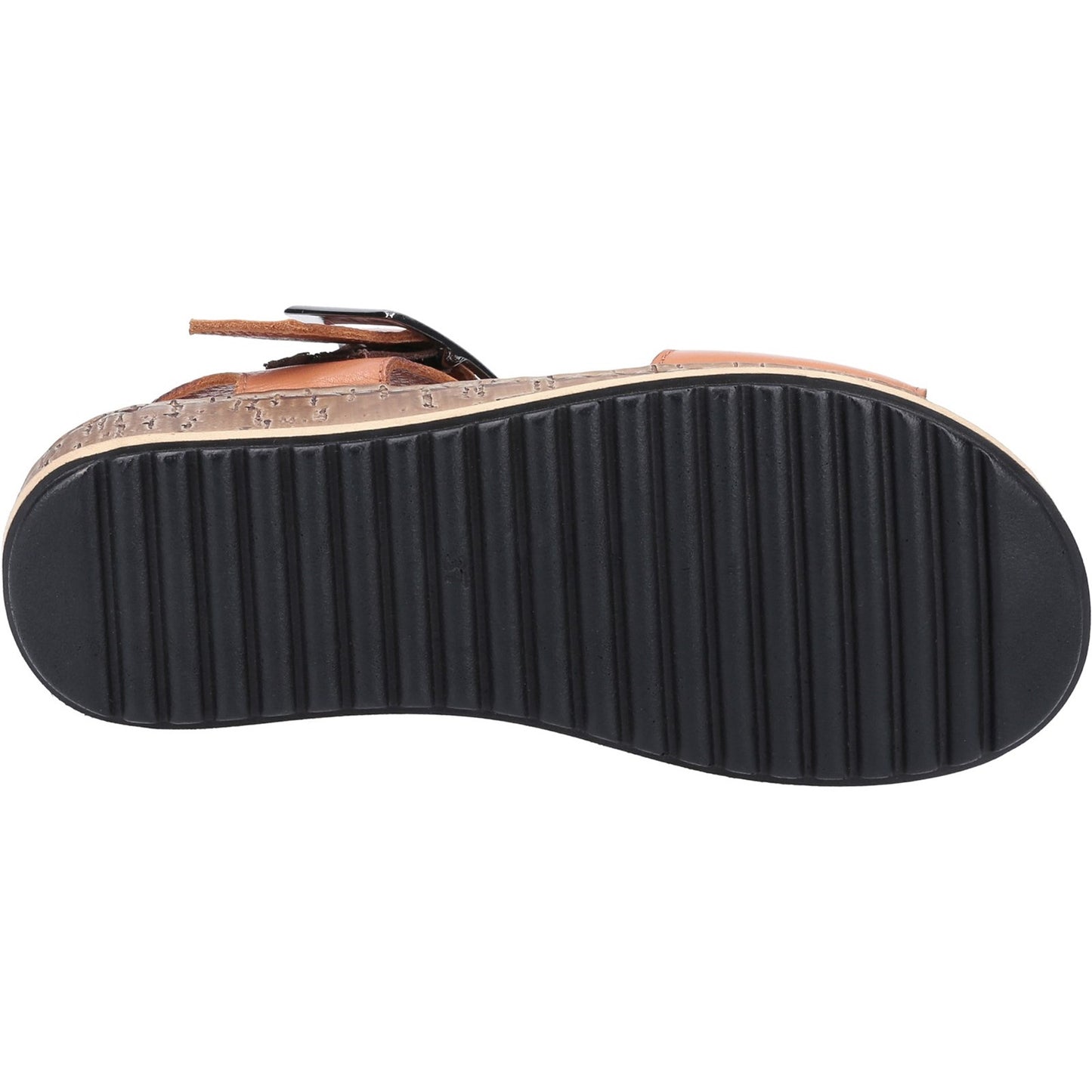Hush Puppies Ellie Wide Fit Womens Tan Sandals