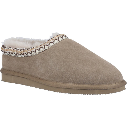 Cotswold Foxmoor Womens Taupe Slippers