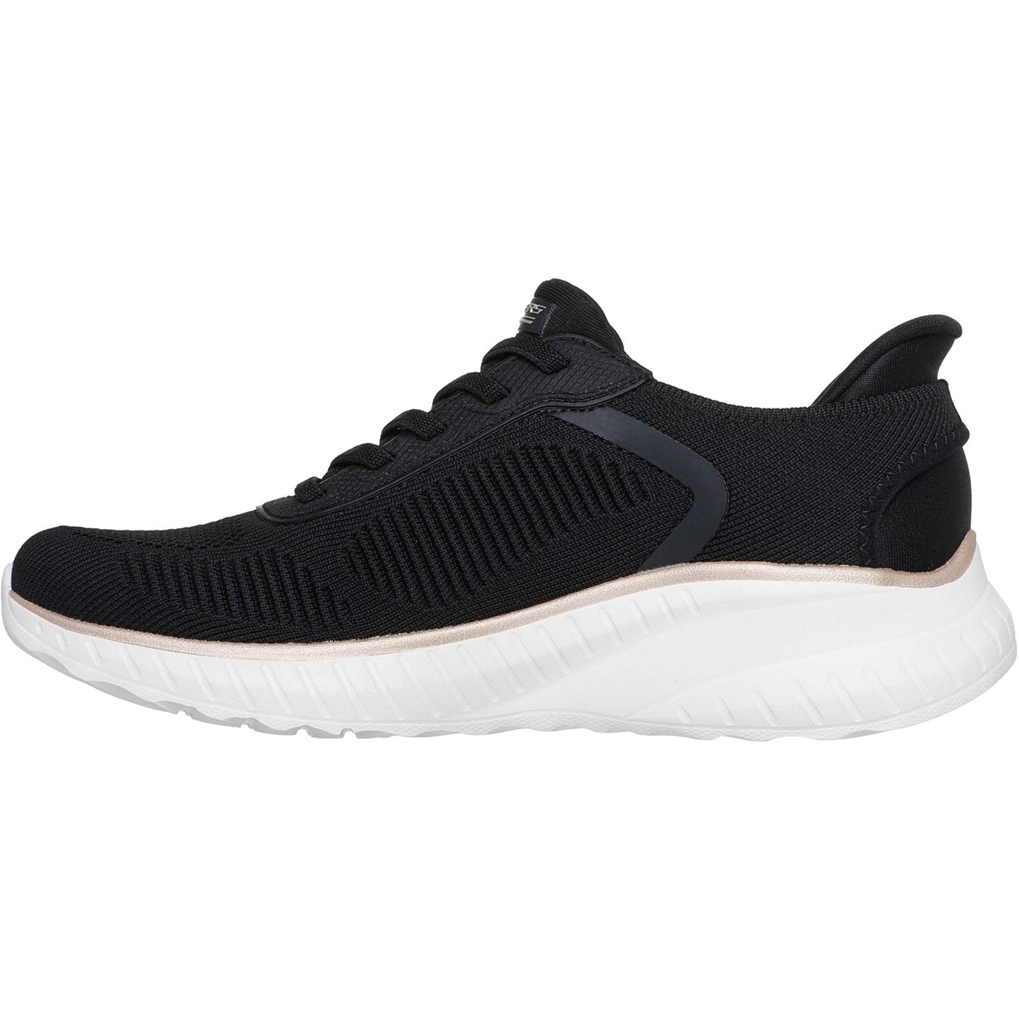 Skechers BOBS Sport Squad Chaos Womens Black Gold Trainer