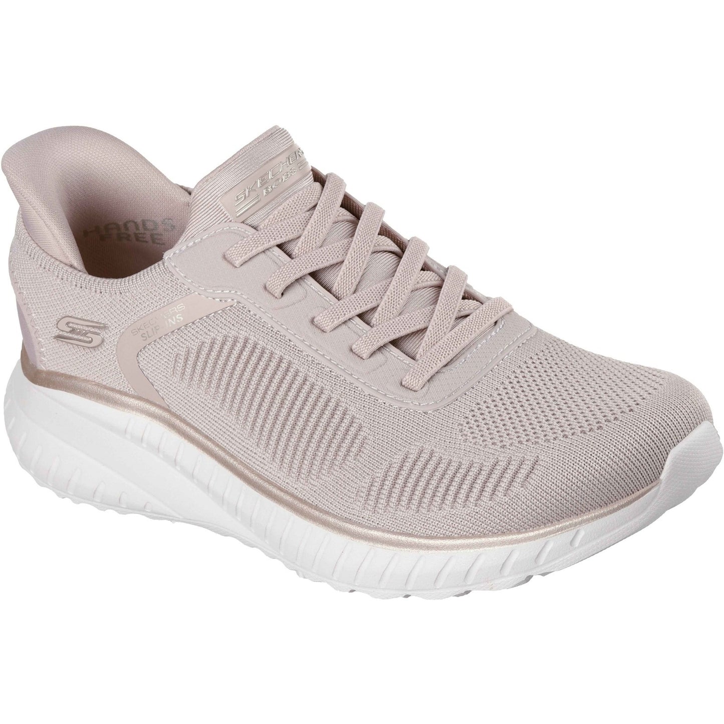 Skechers BOBS Sport Squad Chaos Womens Natural Gold Trainer