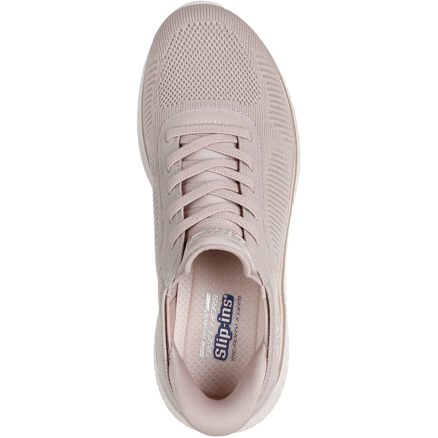 Skechers BOBS Sport Squad Chaos Womens Natural Gold Trainer