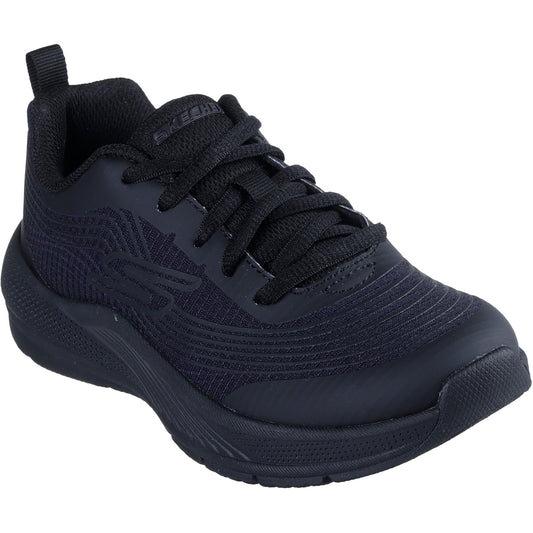 Skechers Microspec Advance Black Trainer
