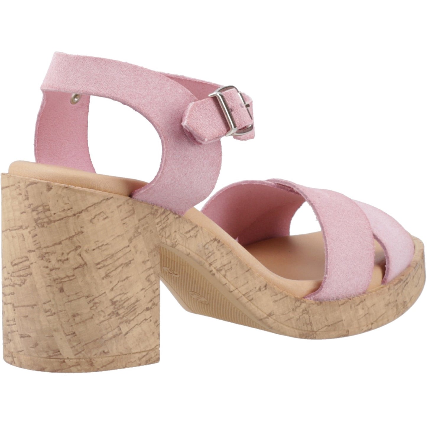 Hush Puppies Georgia Womens Blush Pink Heeled Sandal