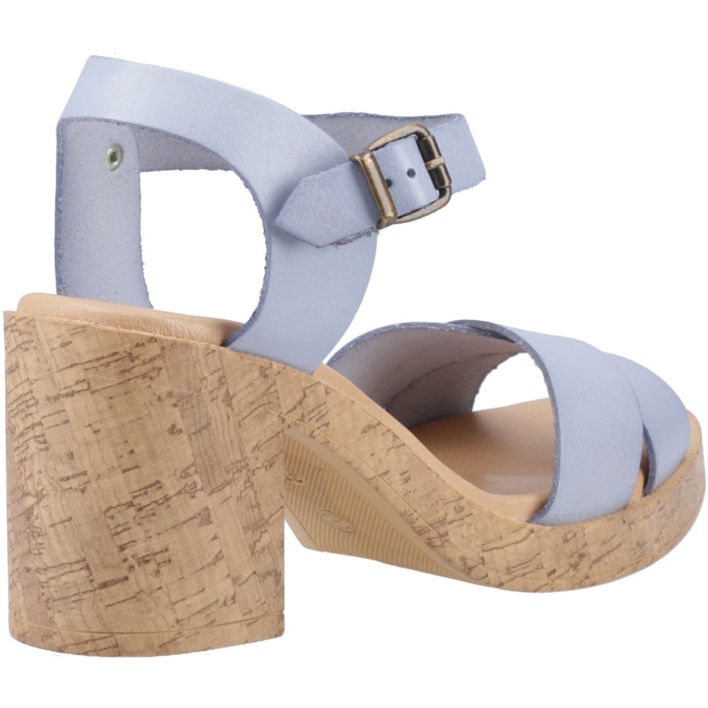 Hush Puppies Georgia Womens Blue Heeled Sandal