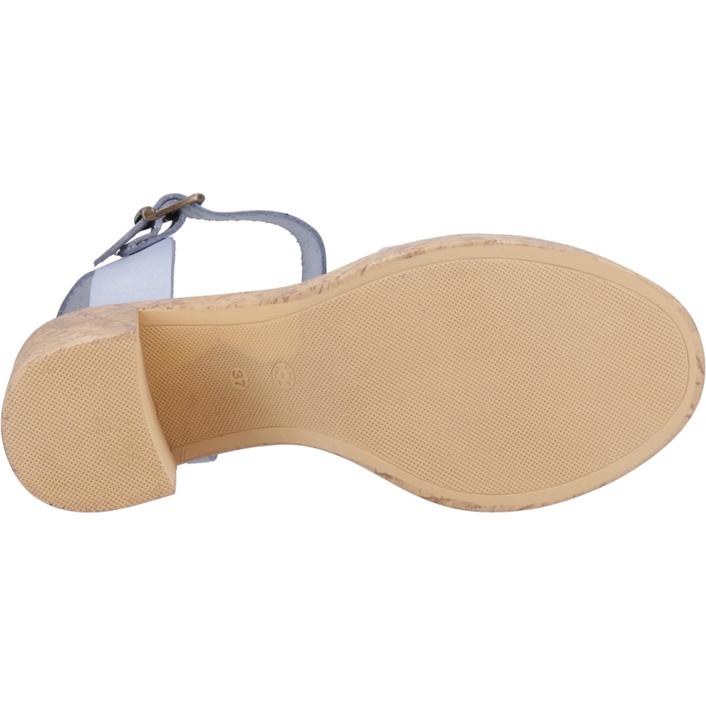 Hush Puppies Georgia Womens Blue Heeled Sandal