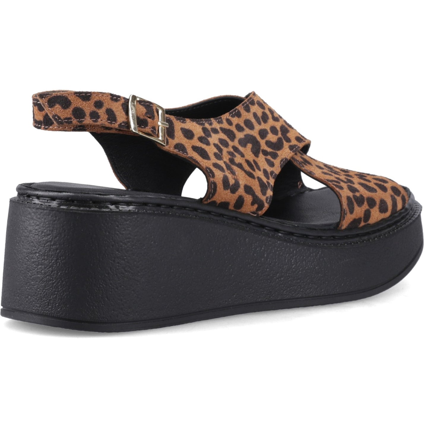 Hush Puppies Bex Womens Leopard Wedge Sandal