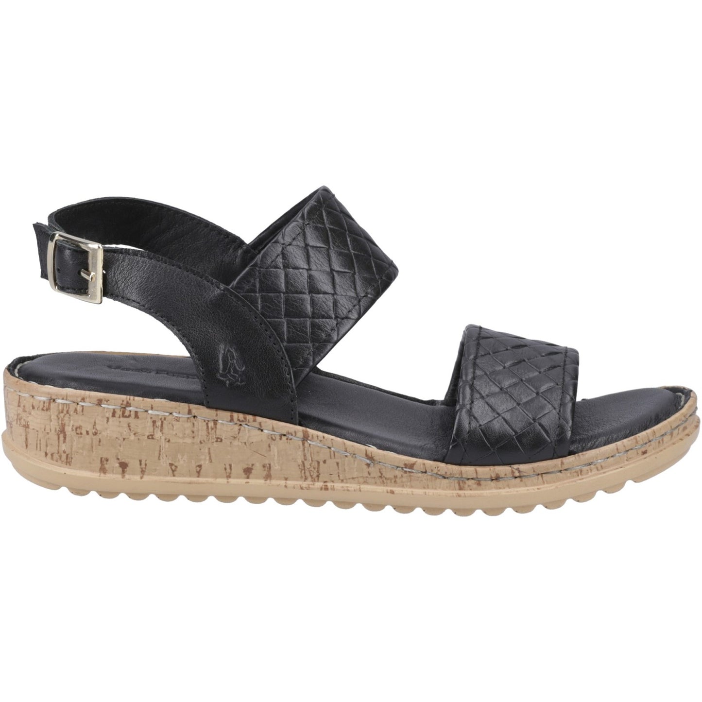 Hush Puppies Ebony Woven Womens Black Sandals
