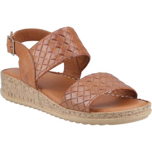 Hush Puppies Ebony Woven Womens Tan Sandals